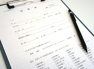 カウンセリング・シートの記入